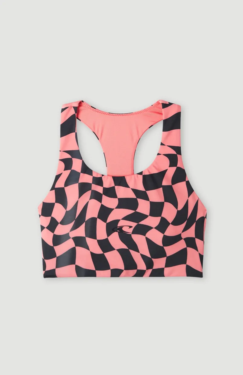 Active Sporttop | Pink Checkboard