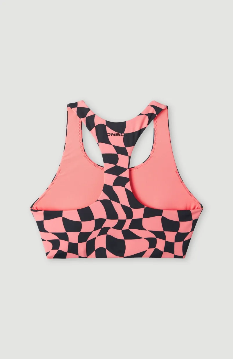 Active Sporttop | Pink Checkboard