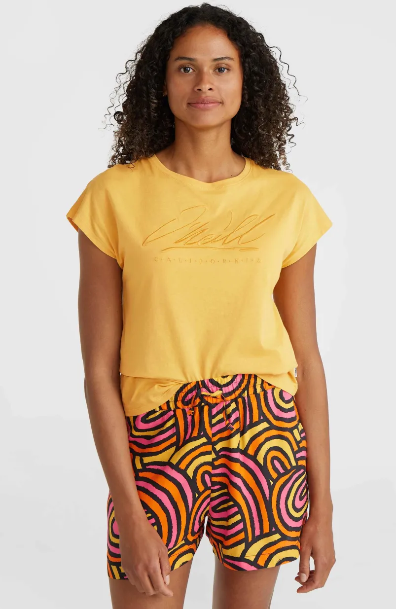 Amiri Beach Short | Orange Rainbow Stripe