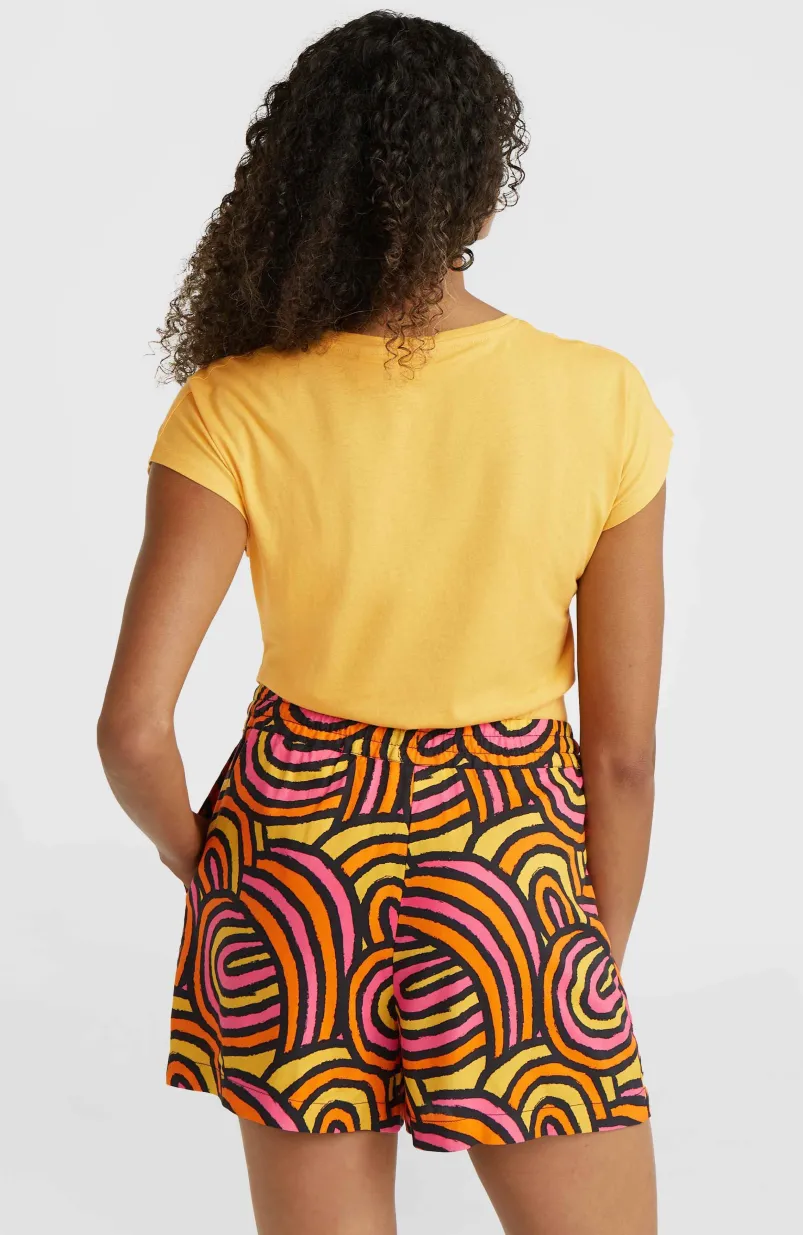 Amiri Beach Short | Orange Rainbow Stripe