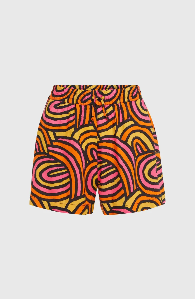 Amiri Beach Short | Orange Rainbow Stripe