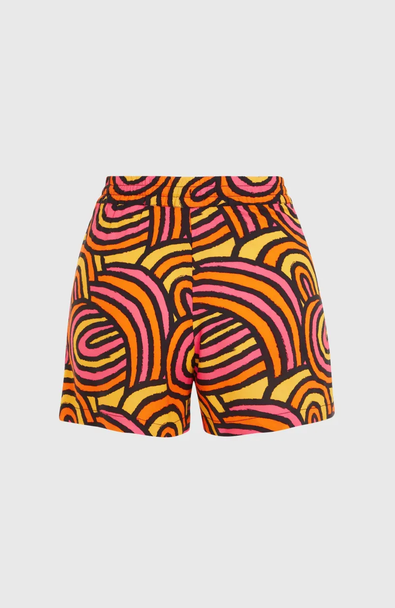 Amiri Beach Short | Orange Rainbow Stripe