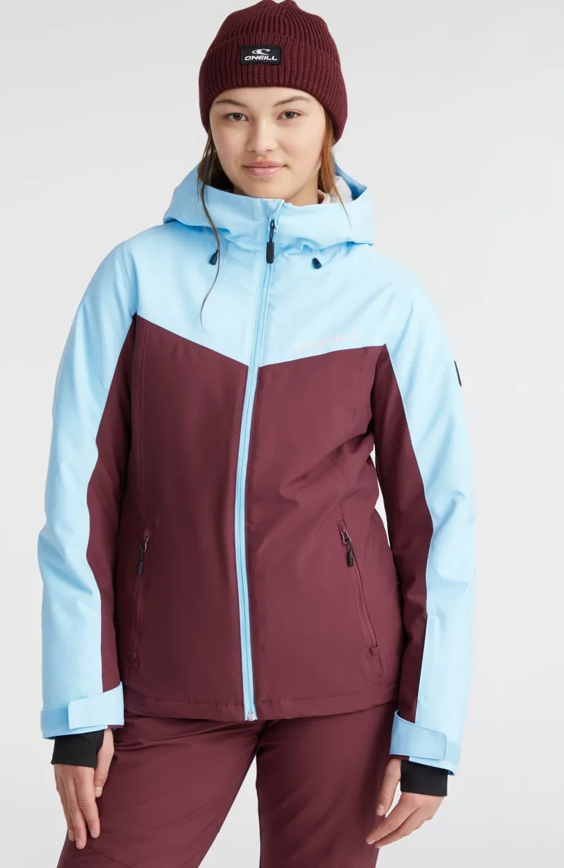 Aplite Wintersportjas | Blue Wave Colour Block