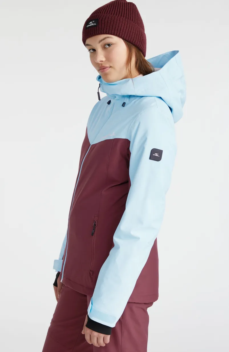 Aplite Wintersportjas | Blue Wave Colour Block