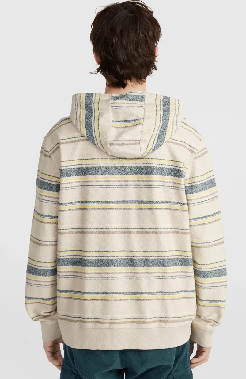 Bavaro Capuchonvest Met Volledige Rits | Grey Vintage Stripe