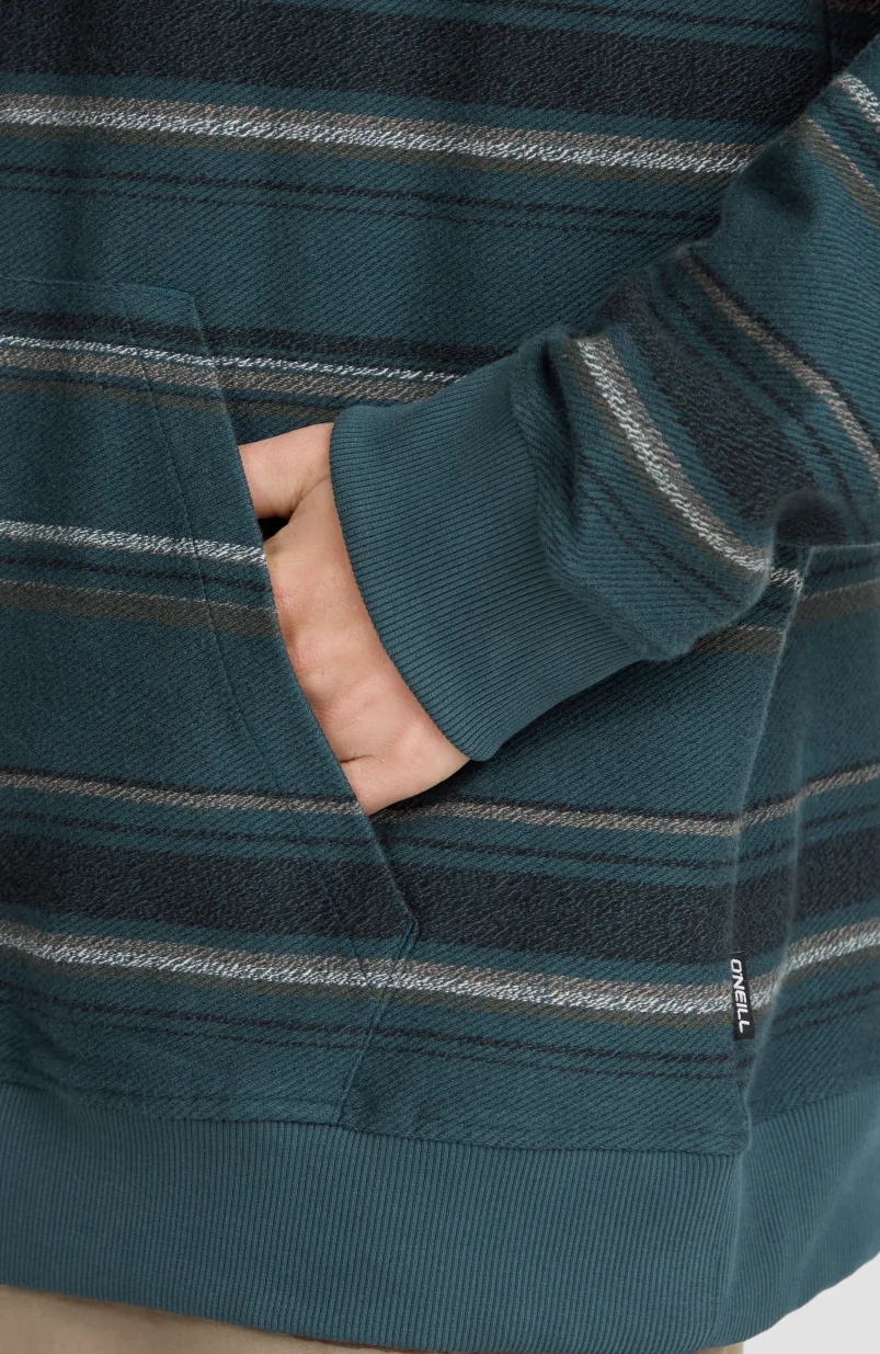 Bavaro Hoodie | Blue Ikat Stripe