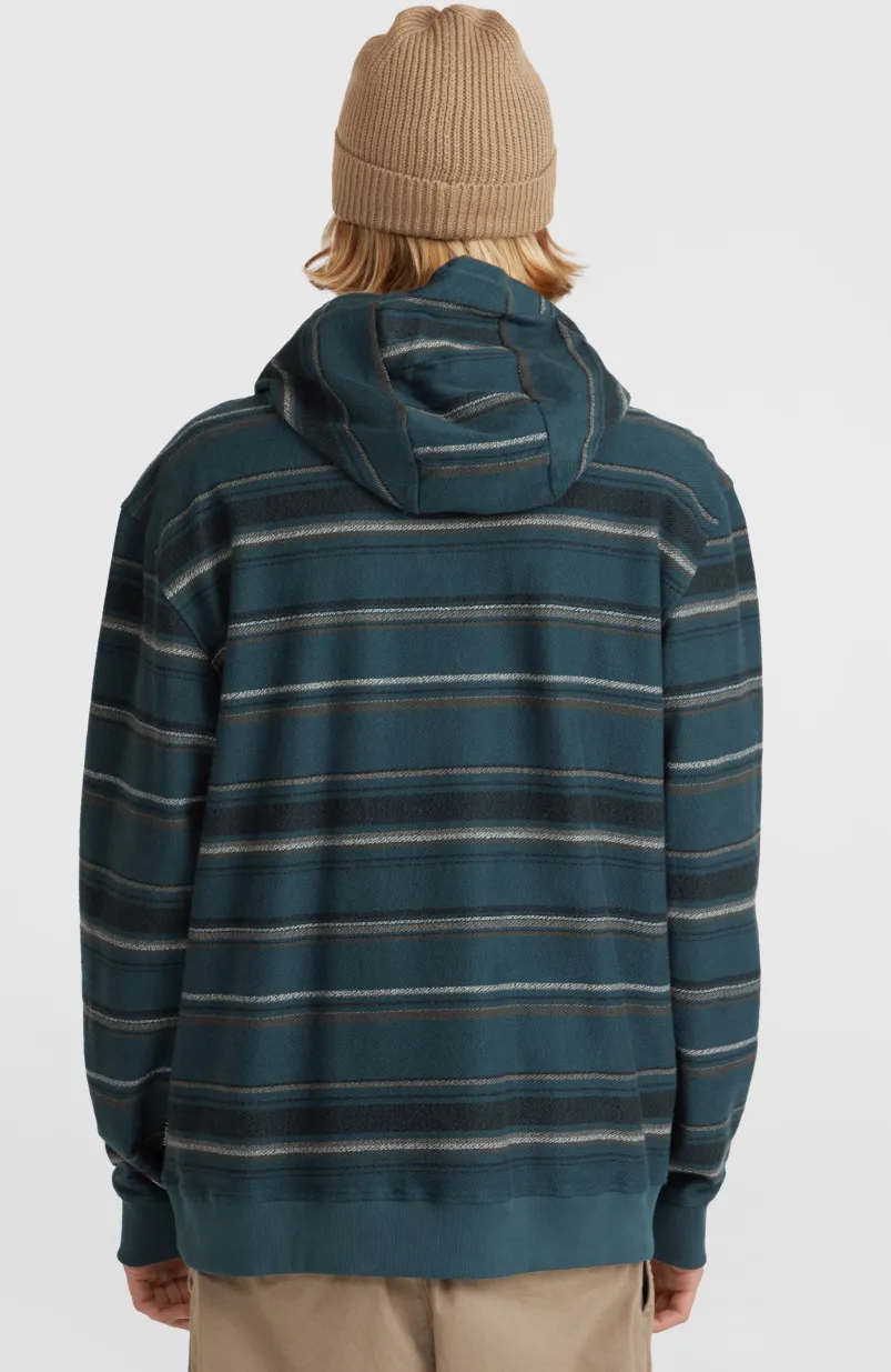 Bavaro Hoodie | Blue Ikat Stripe