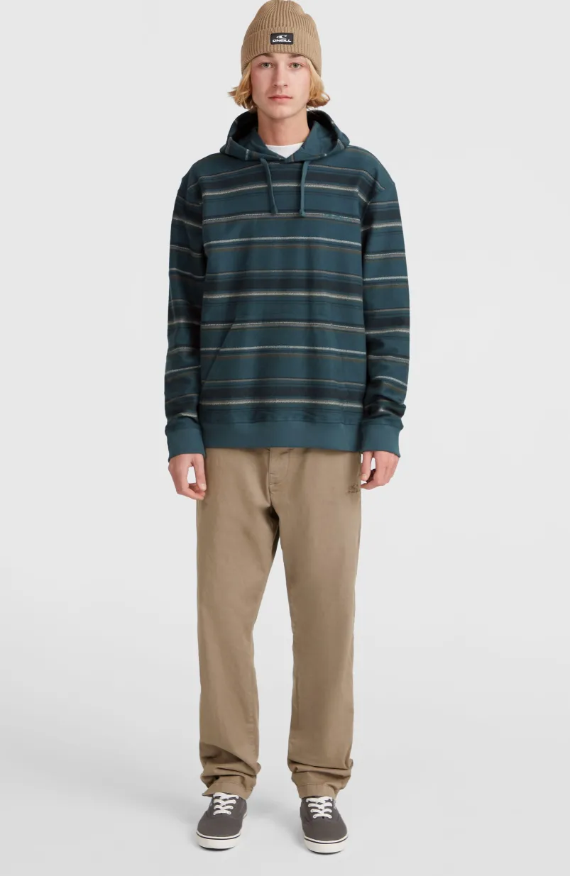 Bavaro Hoodie | Blue Ikat Stripe