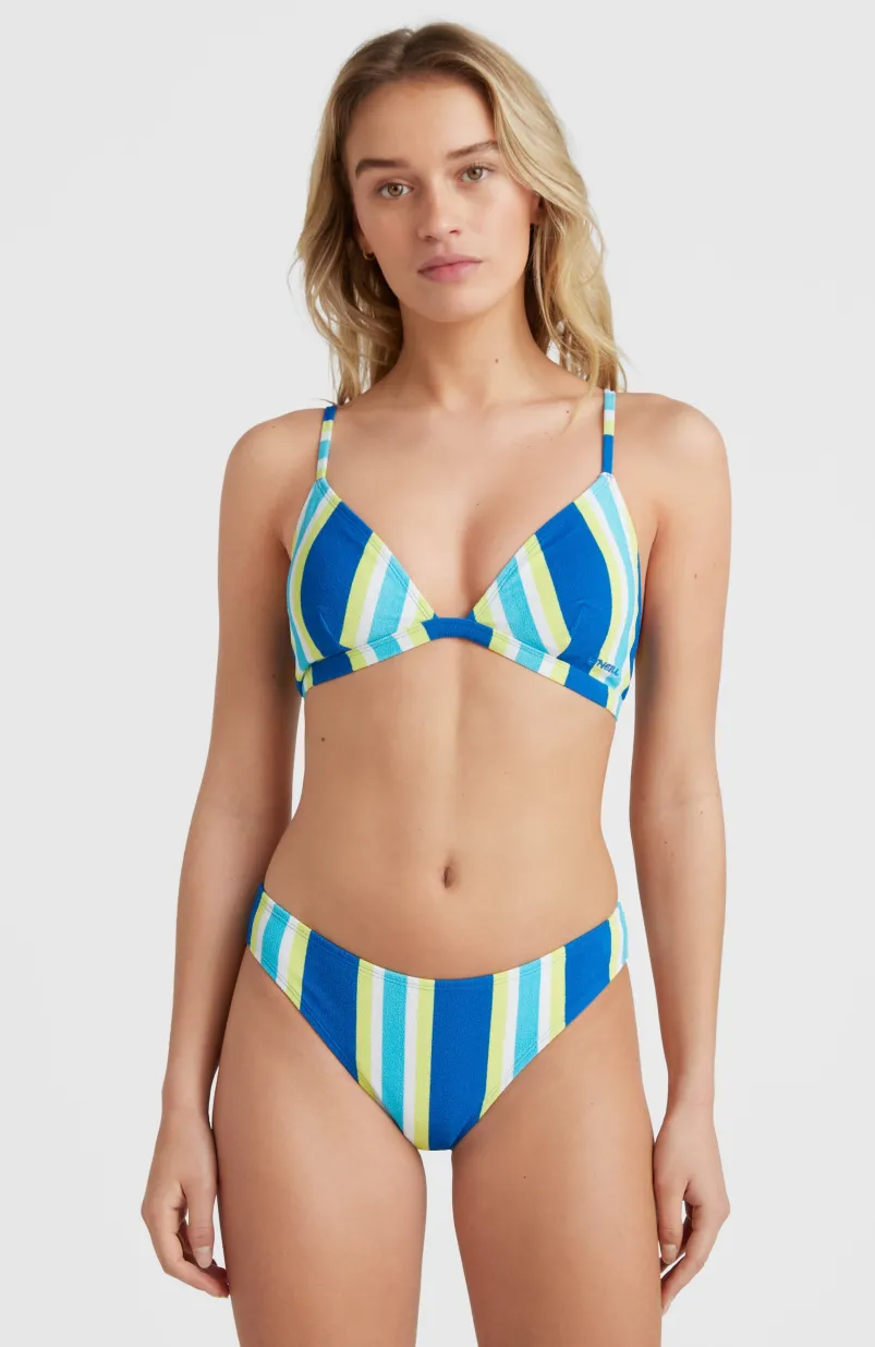 Bikini Alia - Cruz Triangle | Blue Towel Stripe