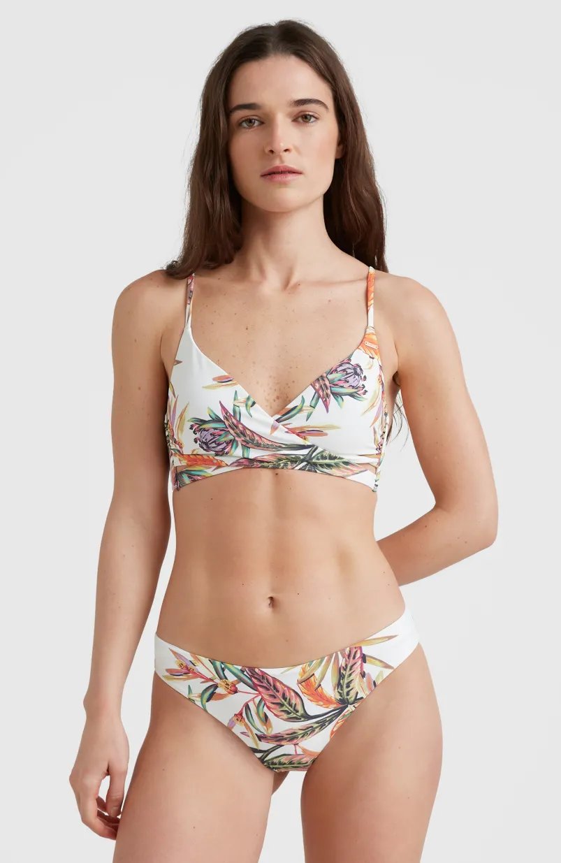 Bikini Baay - Maoi Bralette | White Tropical Flower