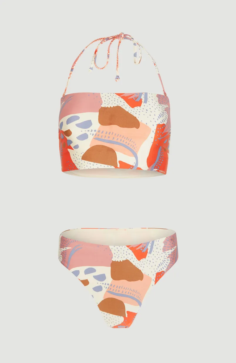 Bikini Longline Jen Love Bandeau | Patchwork Print