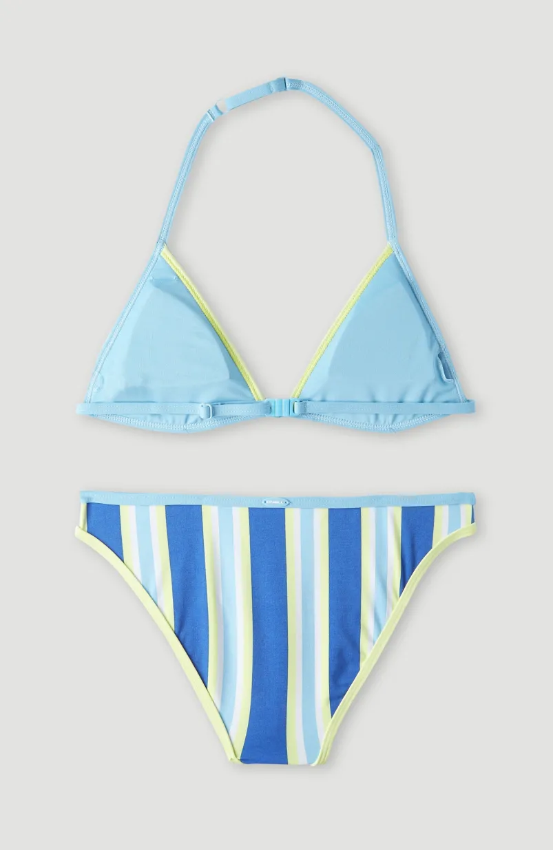 Bikini Malibu Beach Party | Blue Towel Stripe