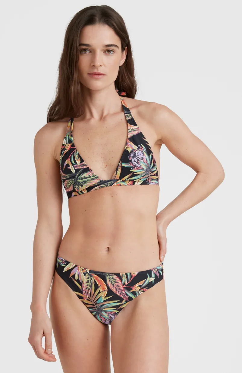 Bikini Marga - Rita Halter | Black Tropical Flower