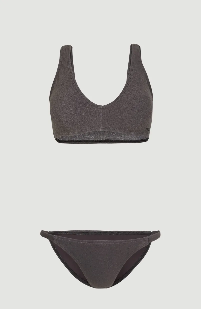 Bikini Terry Lucia Longline Triangle | Raven