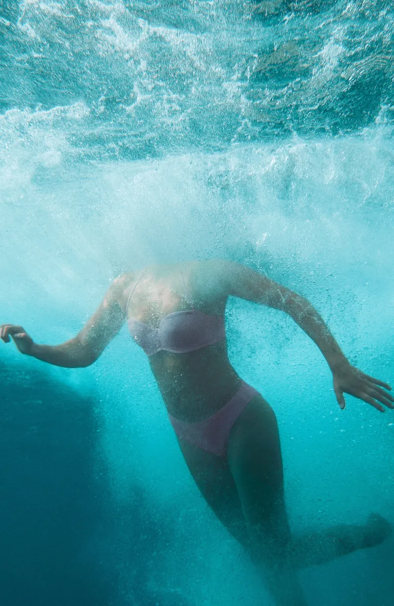 Bikinitop Havaa Mould Wire Bandeau | Purple Rose