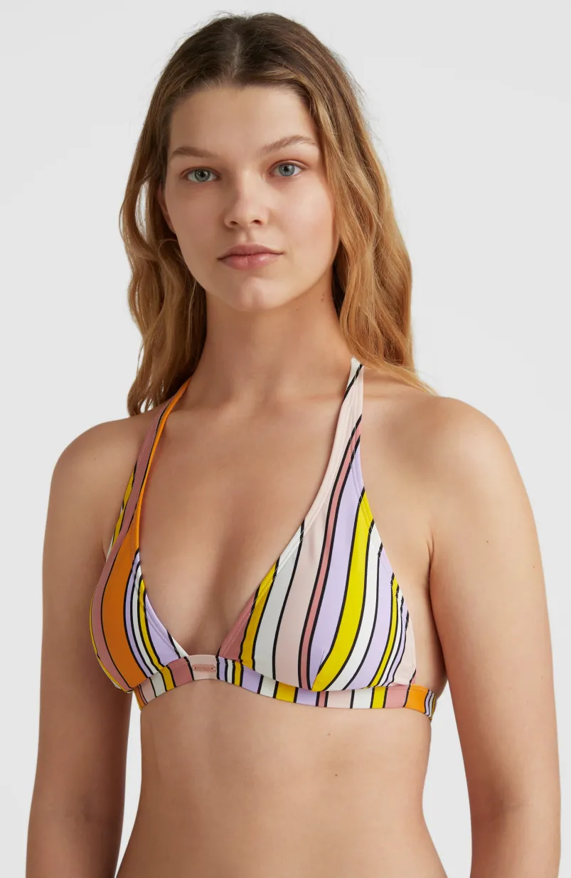 Bikinitop Marga Halter | Multi Stripe