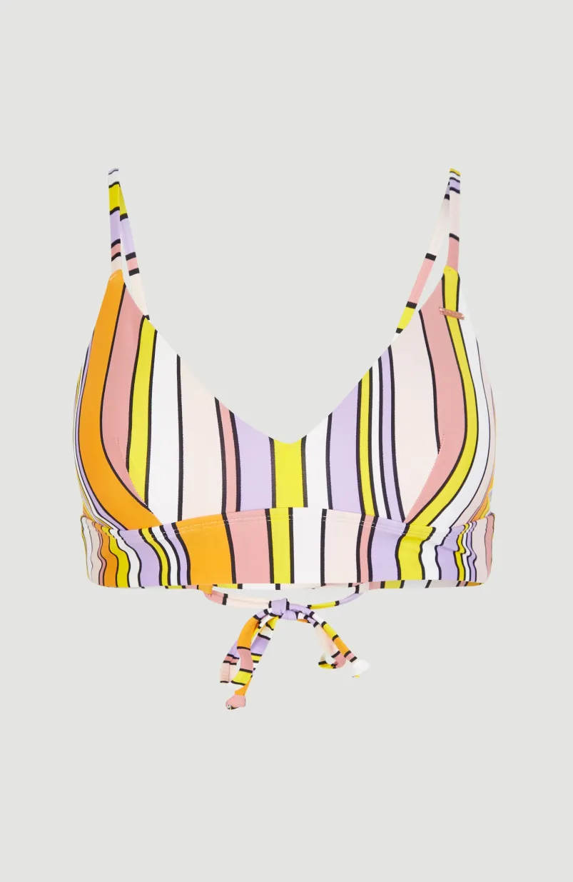 Bikinitop Wave Bralette | Multi Stripe