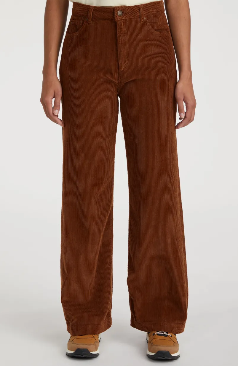 Broek Dive Cord | Melted Chocolate