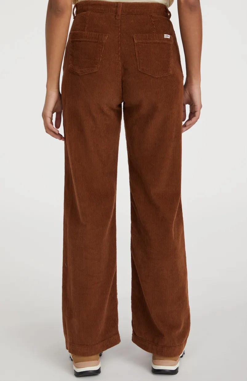 Broek Dive Cord | Melted Chocolate