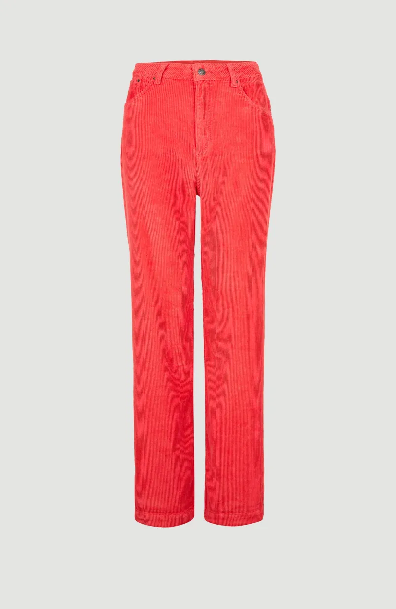 Broek Dive Cord | Red Orcher