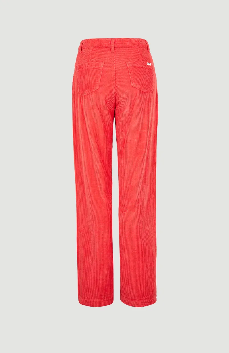Broek Dive Cord | Red Orcher