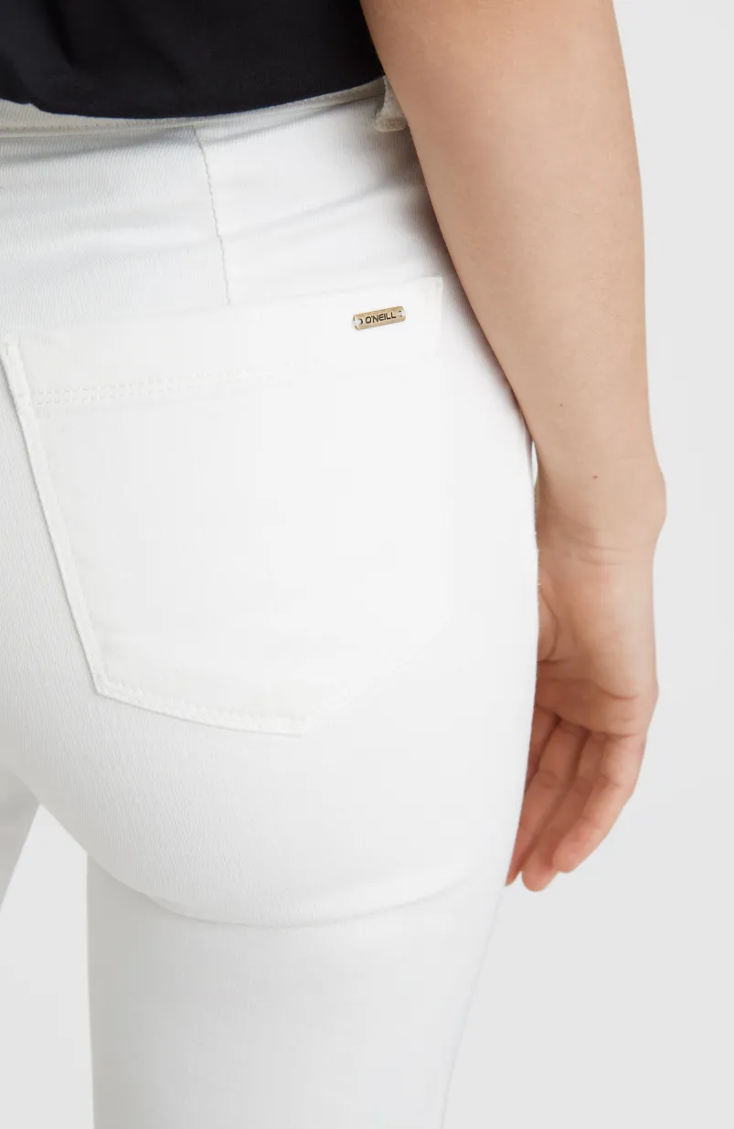 Broek Dive Twill Met Hoge Taille | Snow White