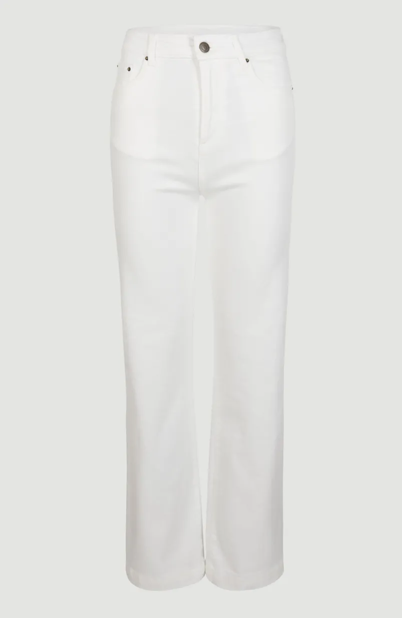 Broek Dive Twill Met Hoge Taille | Snow White