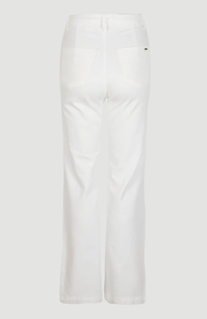 Broek Dive Twill Met Hoge Taille | Snow White