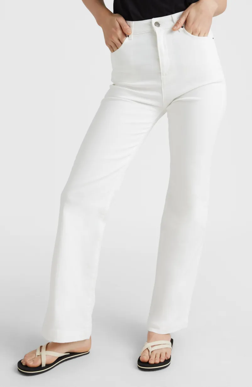 Broek Dive Twill Met Hoge Taille | Snow White