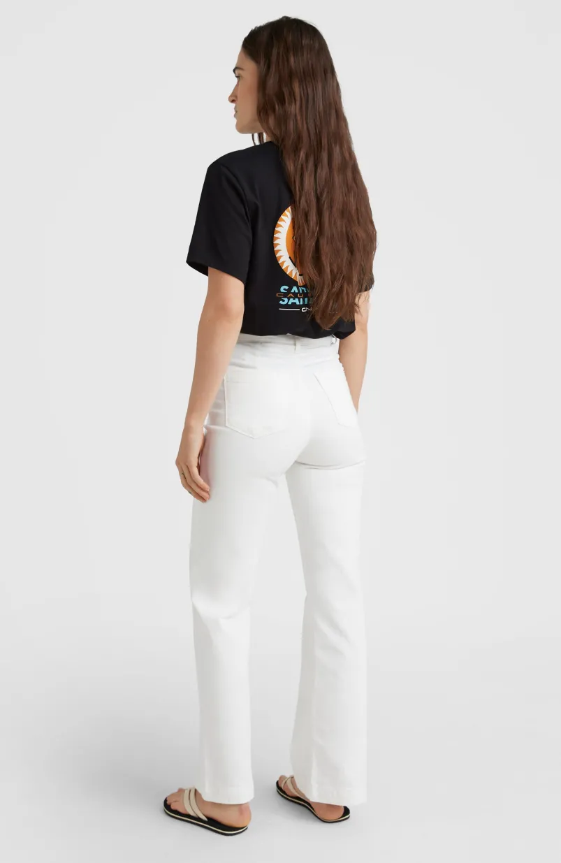 Broek Dive Twill Met Hoge Taille | Snow White