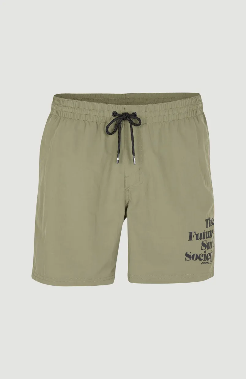 Cali FSS 16'' Zwemshort | Deep Lichen Green