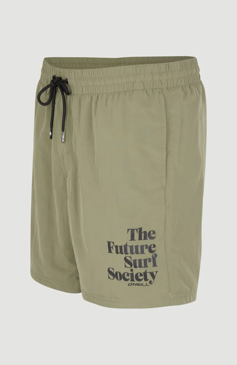 Cali FSS 16'' Zwemshort | Deep Lichen Green