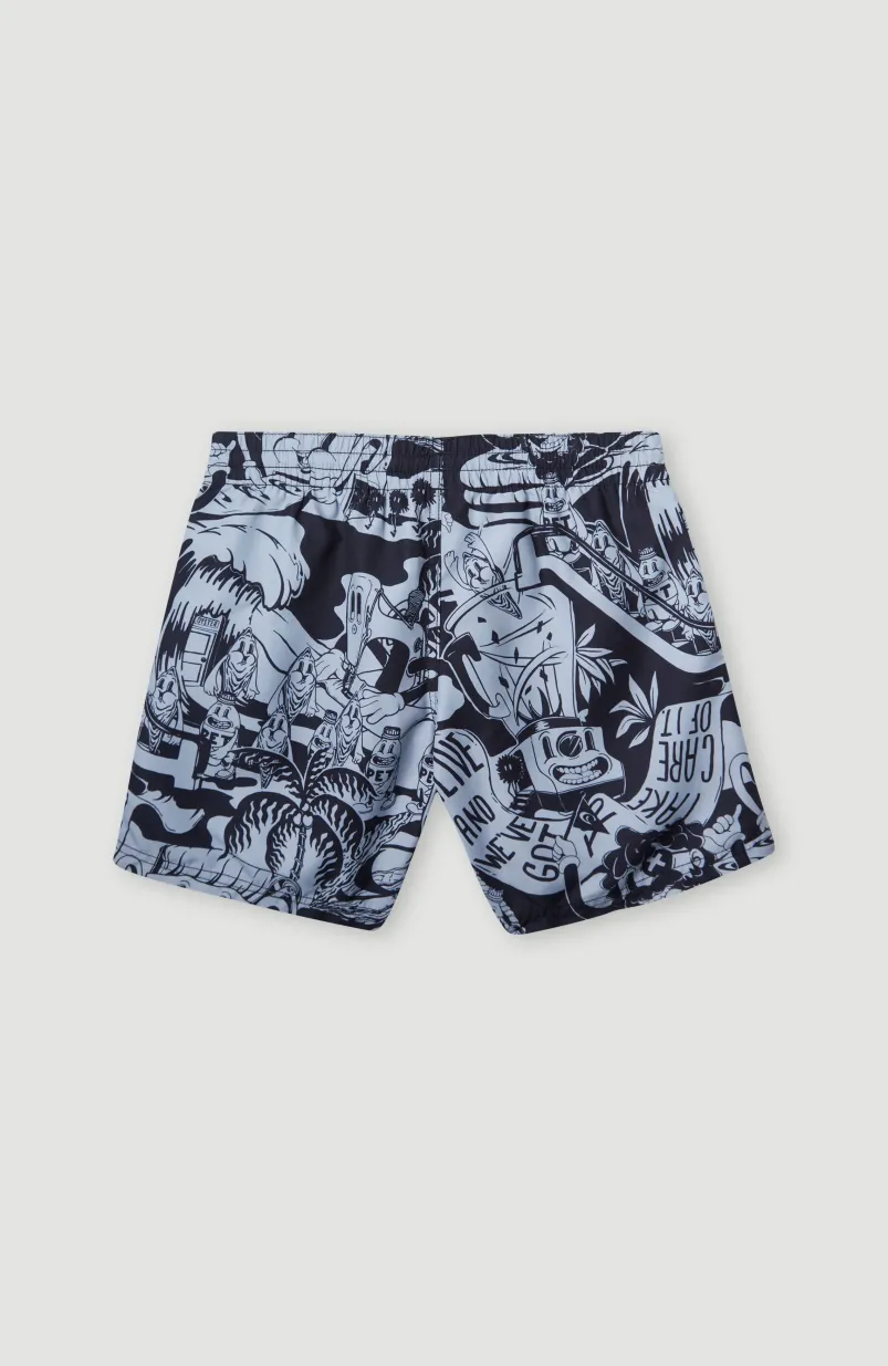 Cali Hybrid 13" Zwemshort | Black Oyster