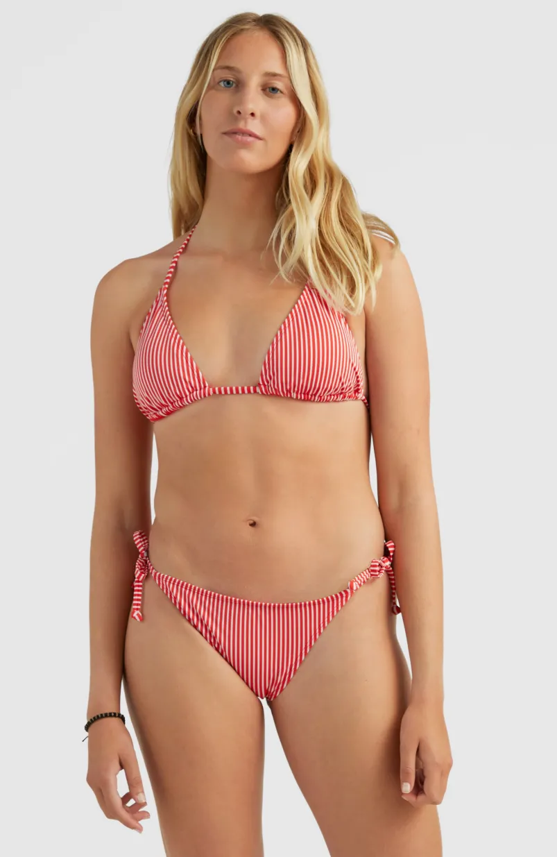 Capri - Bondey Triangelbikiniset | Red Simple Stripe
