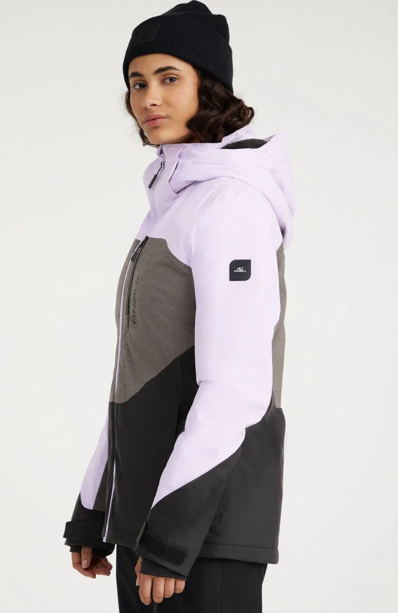 Carbonite Wintersportjas | Purple Rose Colour Block
