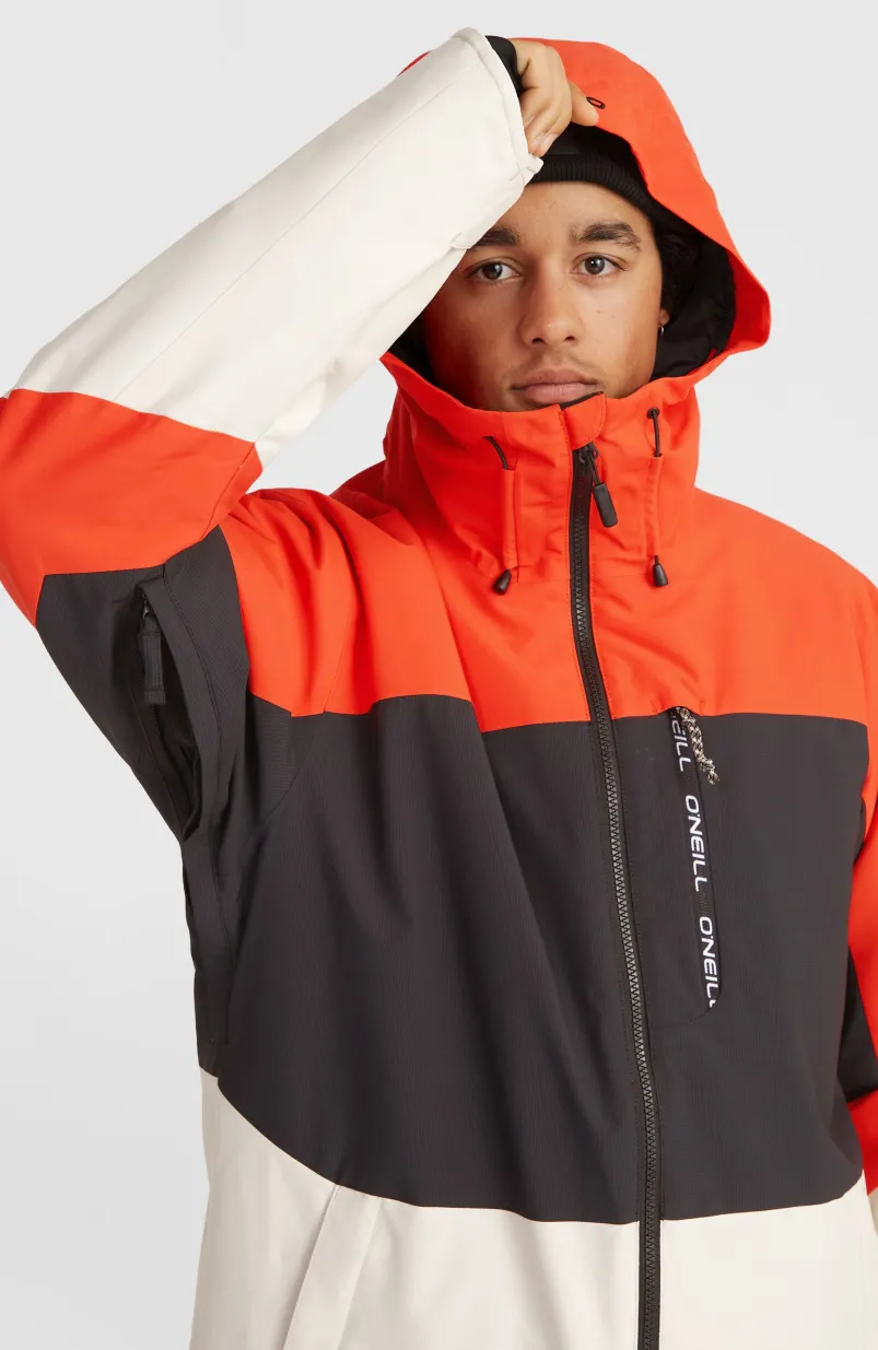 Carbonite Wintersportjas | Paprika Flame Colour Block