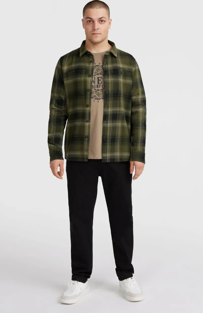 Check Flanellen Overhemd | Green Check Small