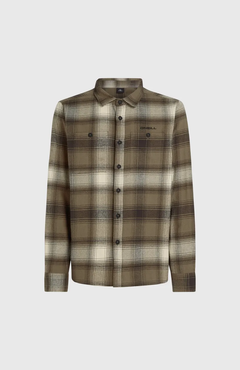 Check Flanellen Overhemd | Brown Check Small