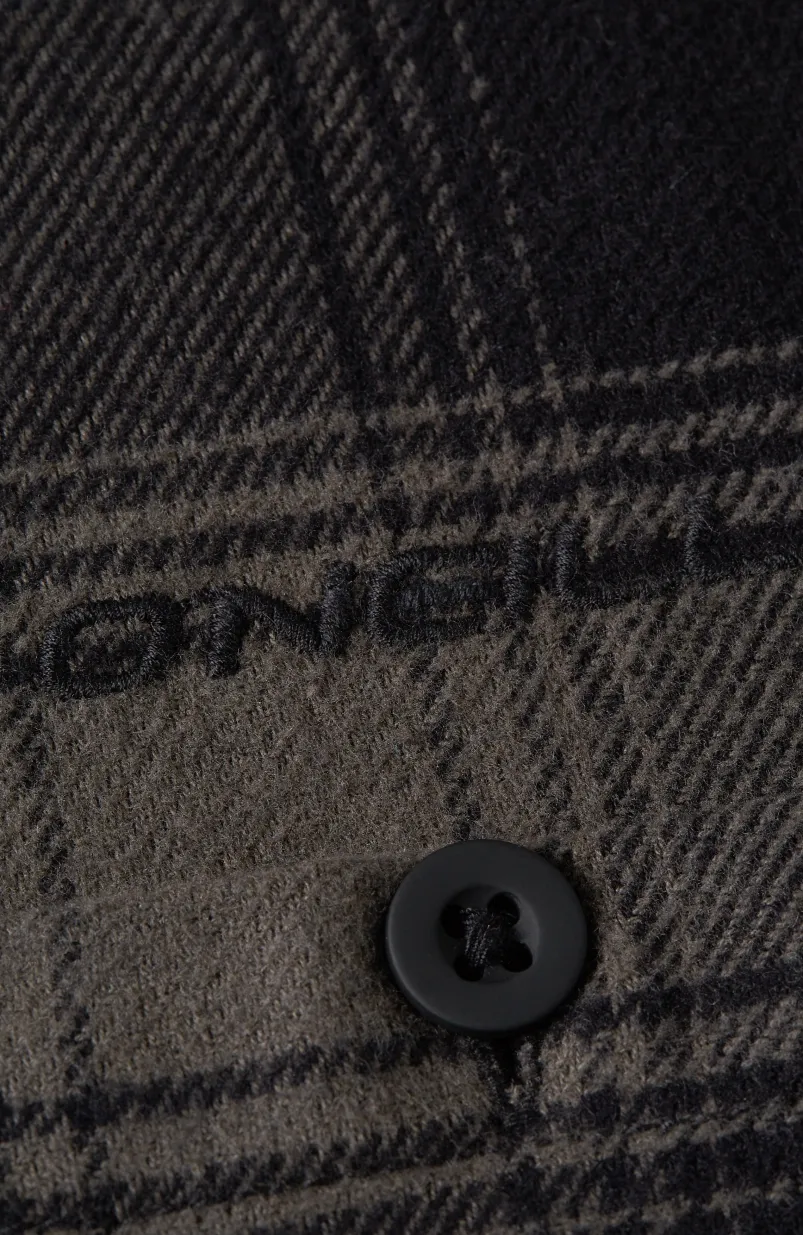 Check Flanellen Overhemd | Black Check Small