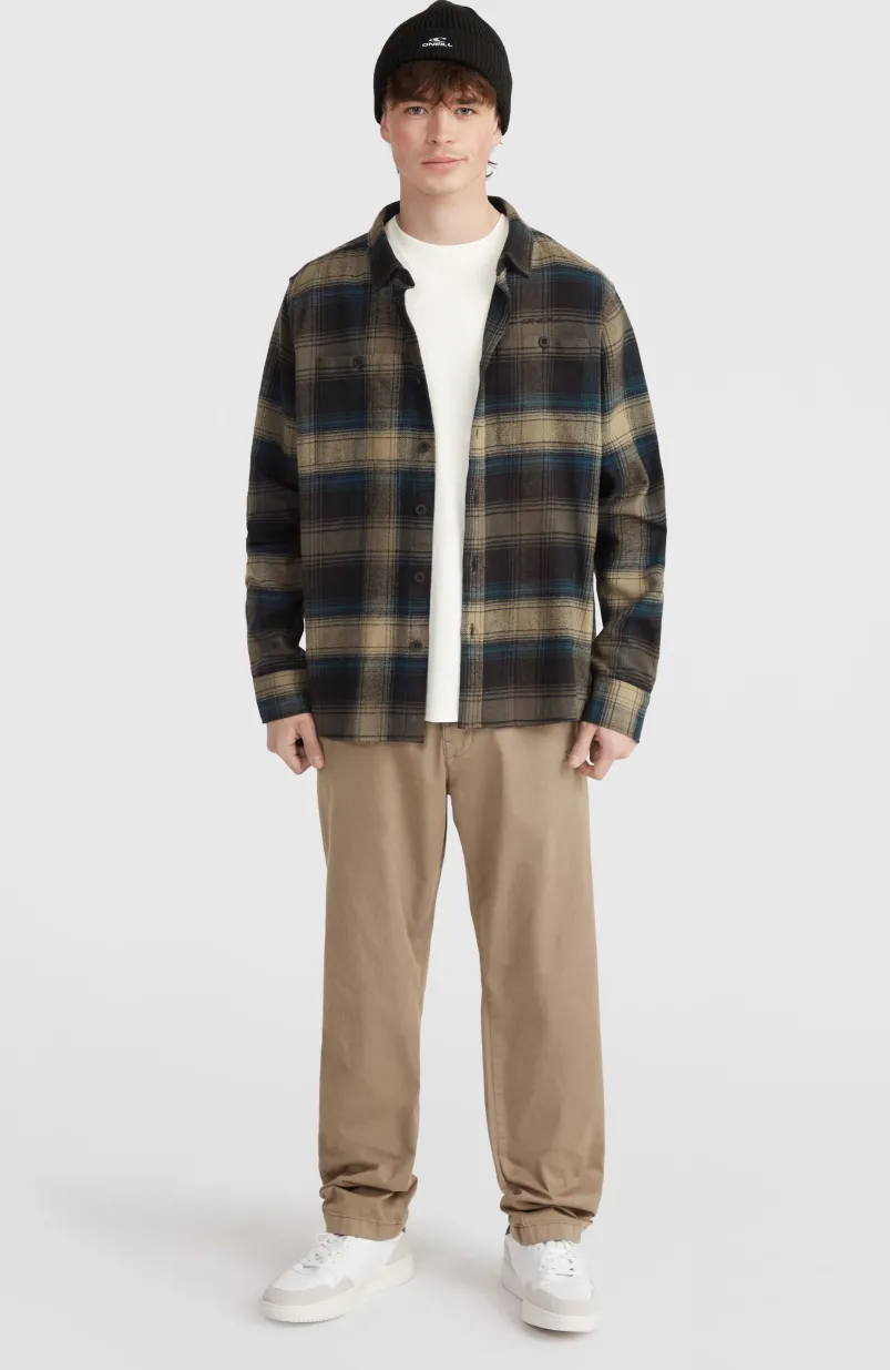 Check Flanellen Overhemd | Black Check Small