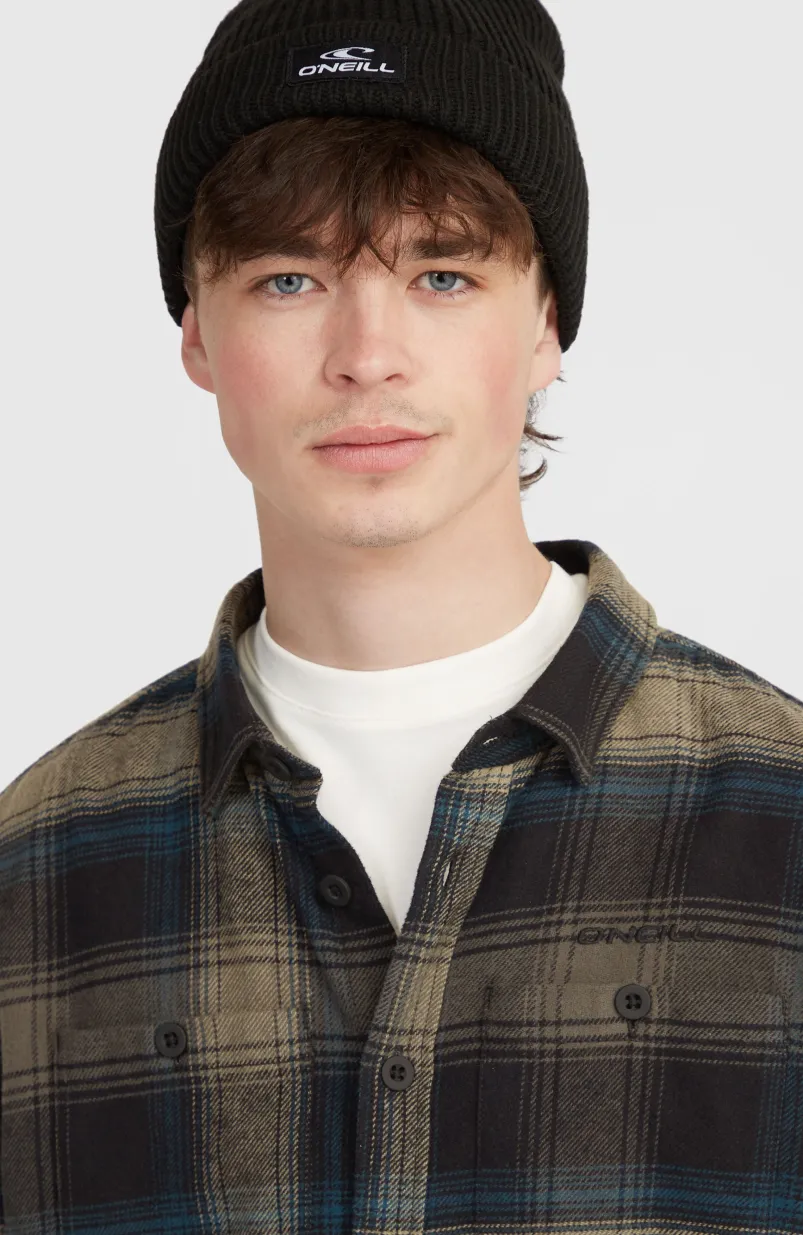 Check Flanellen Overhemd | Black Check Small