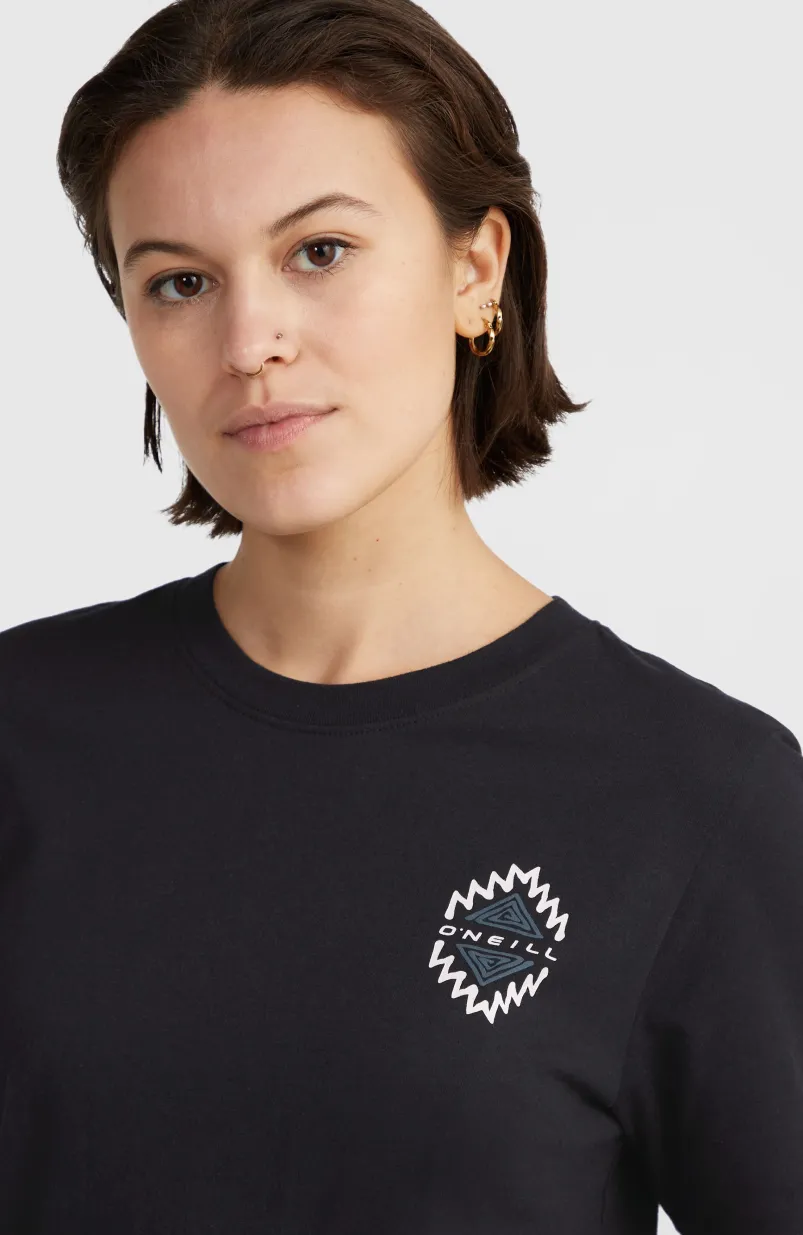 Chest Graphic T-shirt | Black Out