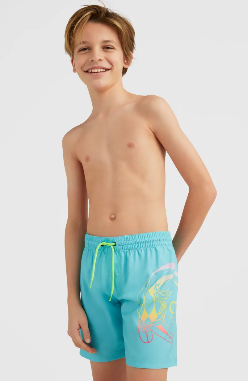 Circle Surfer 14" Zwemshort | Blue Circle Surfer Gradient