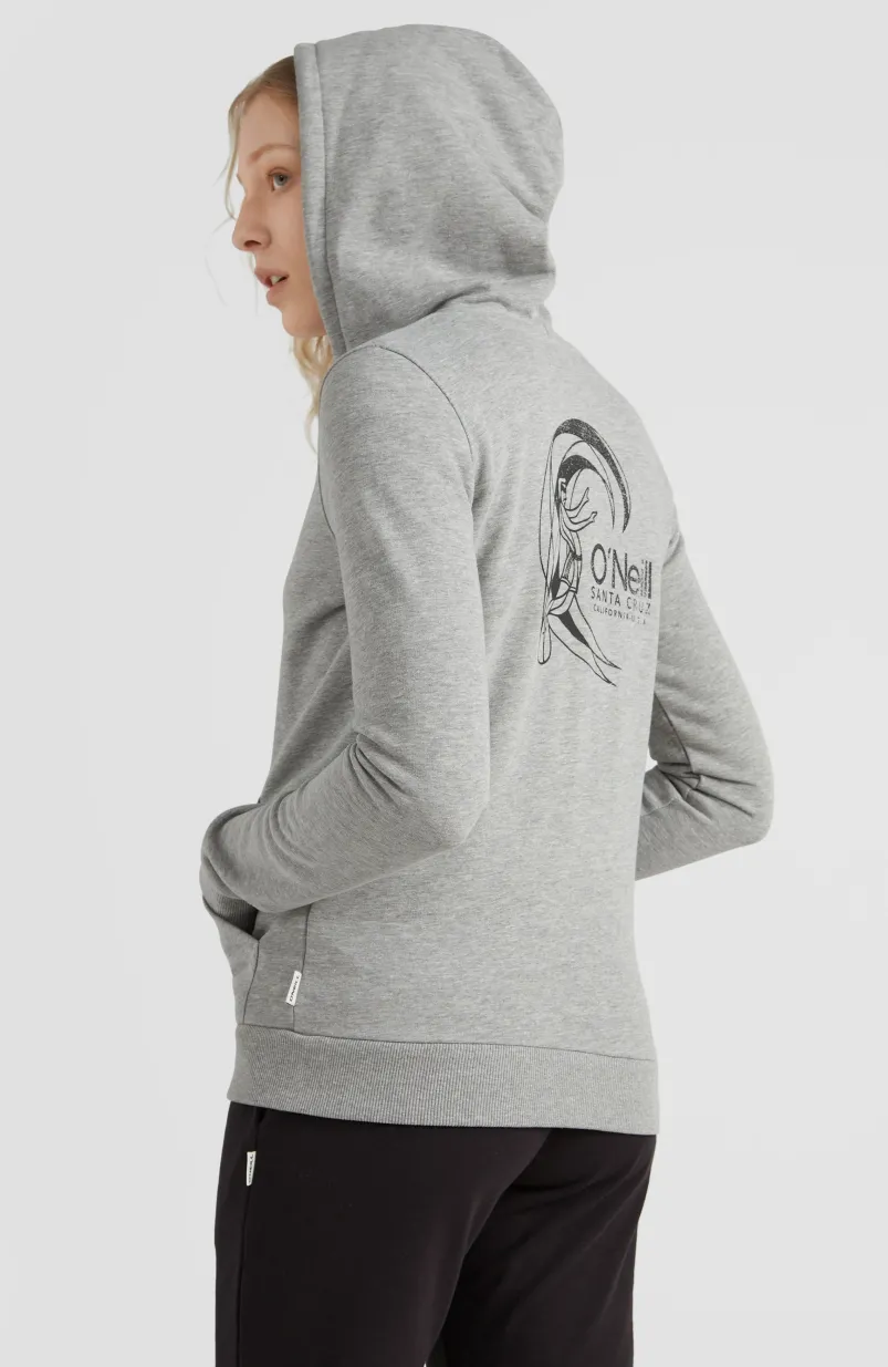 Circle Surfer Hoodie Jacket | Silver Melee