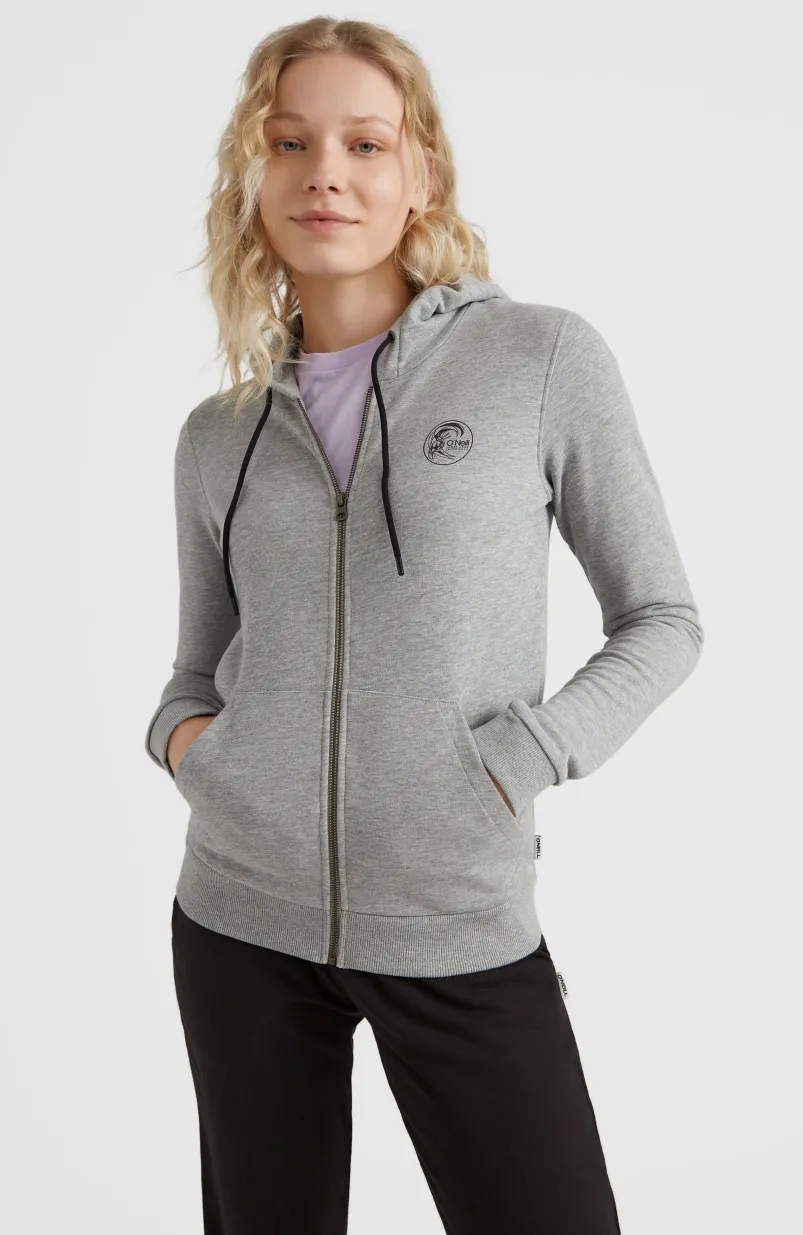 Circle Surfer Hoodie Jacket | Silver Melee