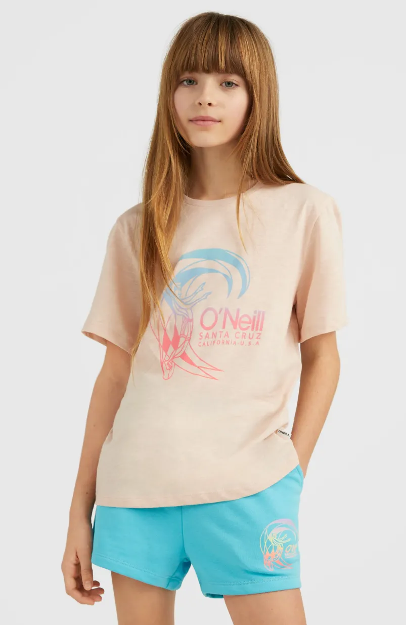 Circle Surfer T-shirt | Peach Whip