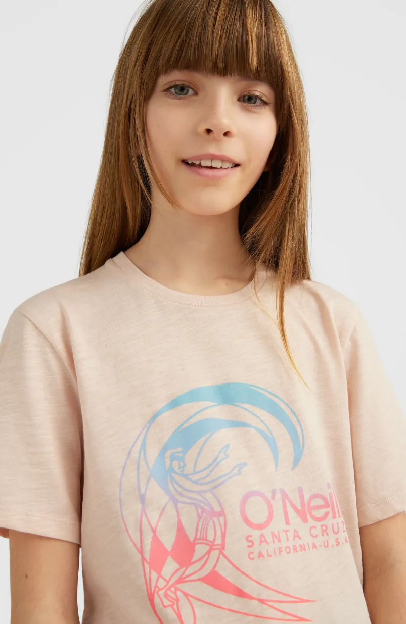 Circle Surfer T-shirt | Peach Whip