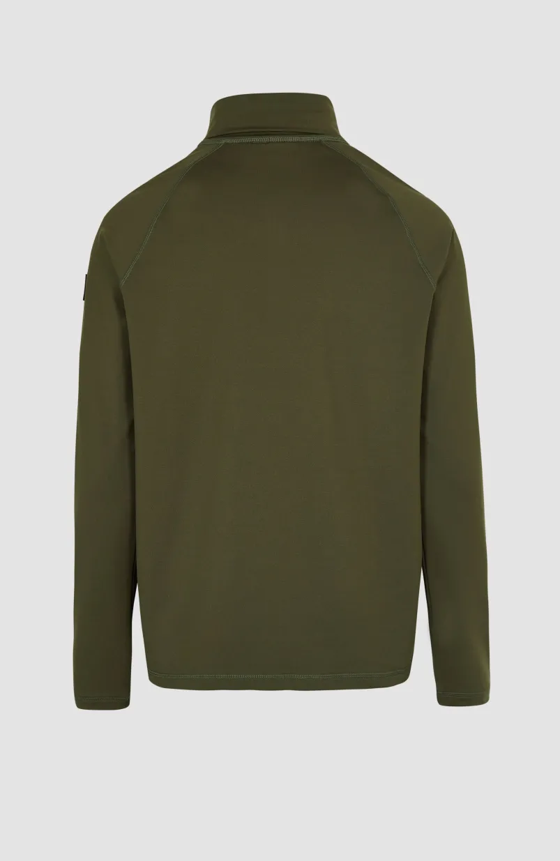 Clime Fleecetrui Met Halve Rits | Forest Night