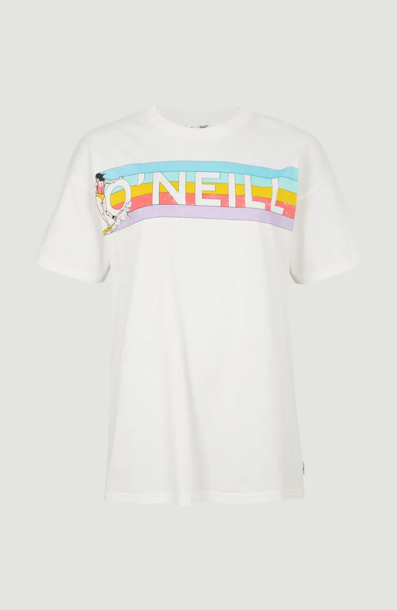 Connective Graphic Long T-shirt | Snow White