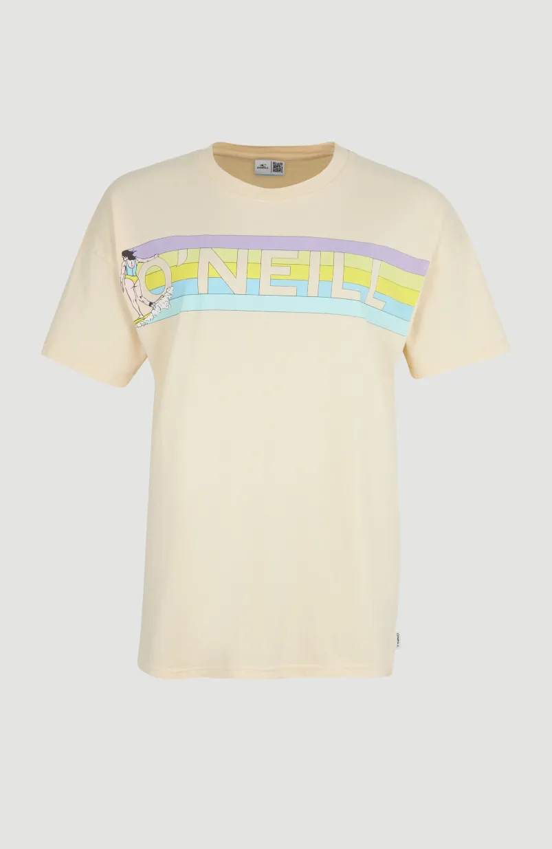 Connective Graphic Long T-shirt | Bleached Sand